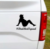 Dad Bod Squad funny car decal. Are you, or someone you know, apart of this elusive club? Get your membership vinyl emblem today.  5