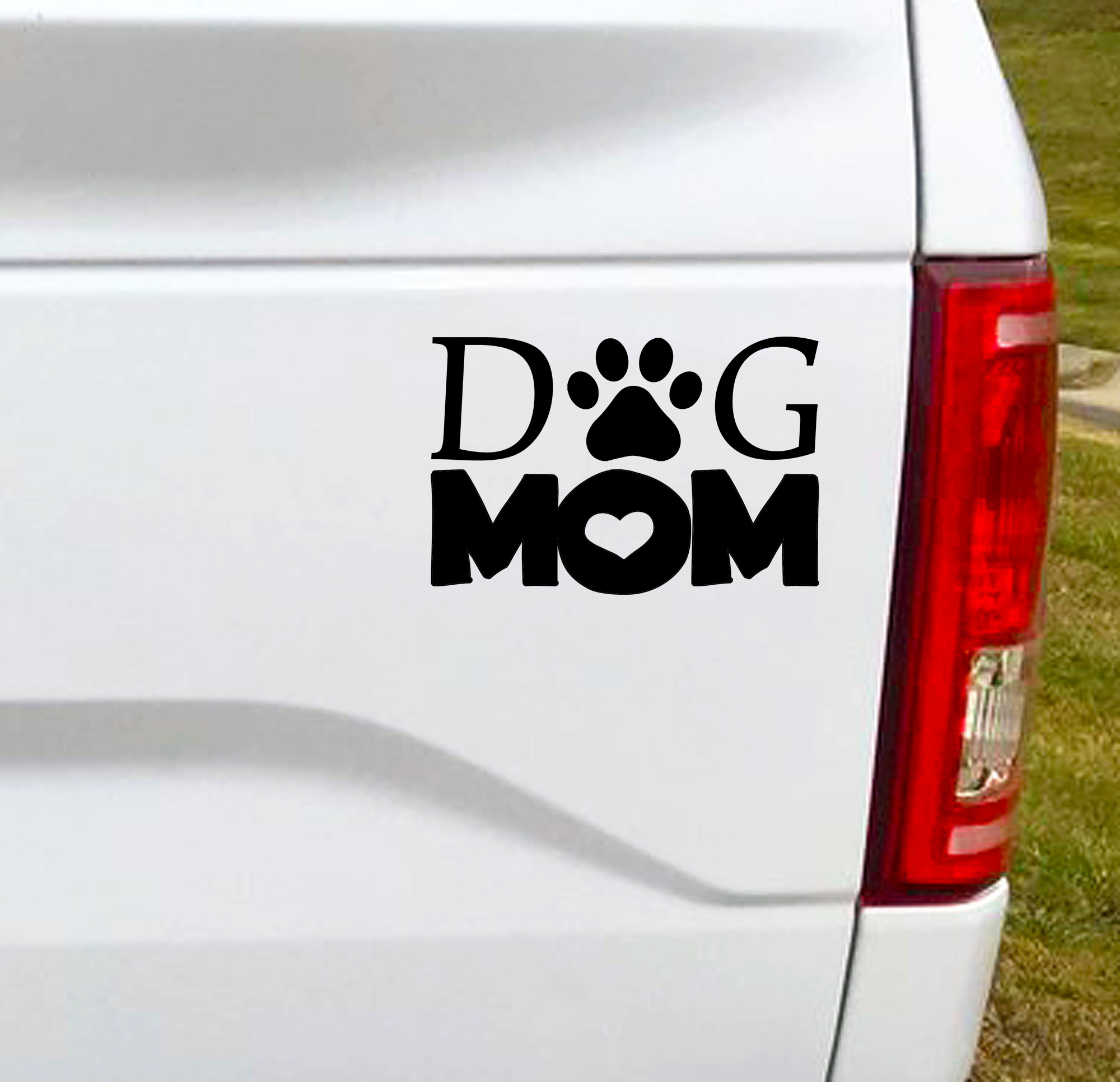 Dog Mom Vinyl Car Decal Bumper Sticker. Let the world owner you are a proud fur-baby Momma!  4.5"W x 3"H Funny Car Decal, Car Sticker, Car Vinyl, Bumper Sticker, Vinyl Stickers, Vinyl Sticker.