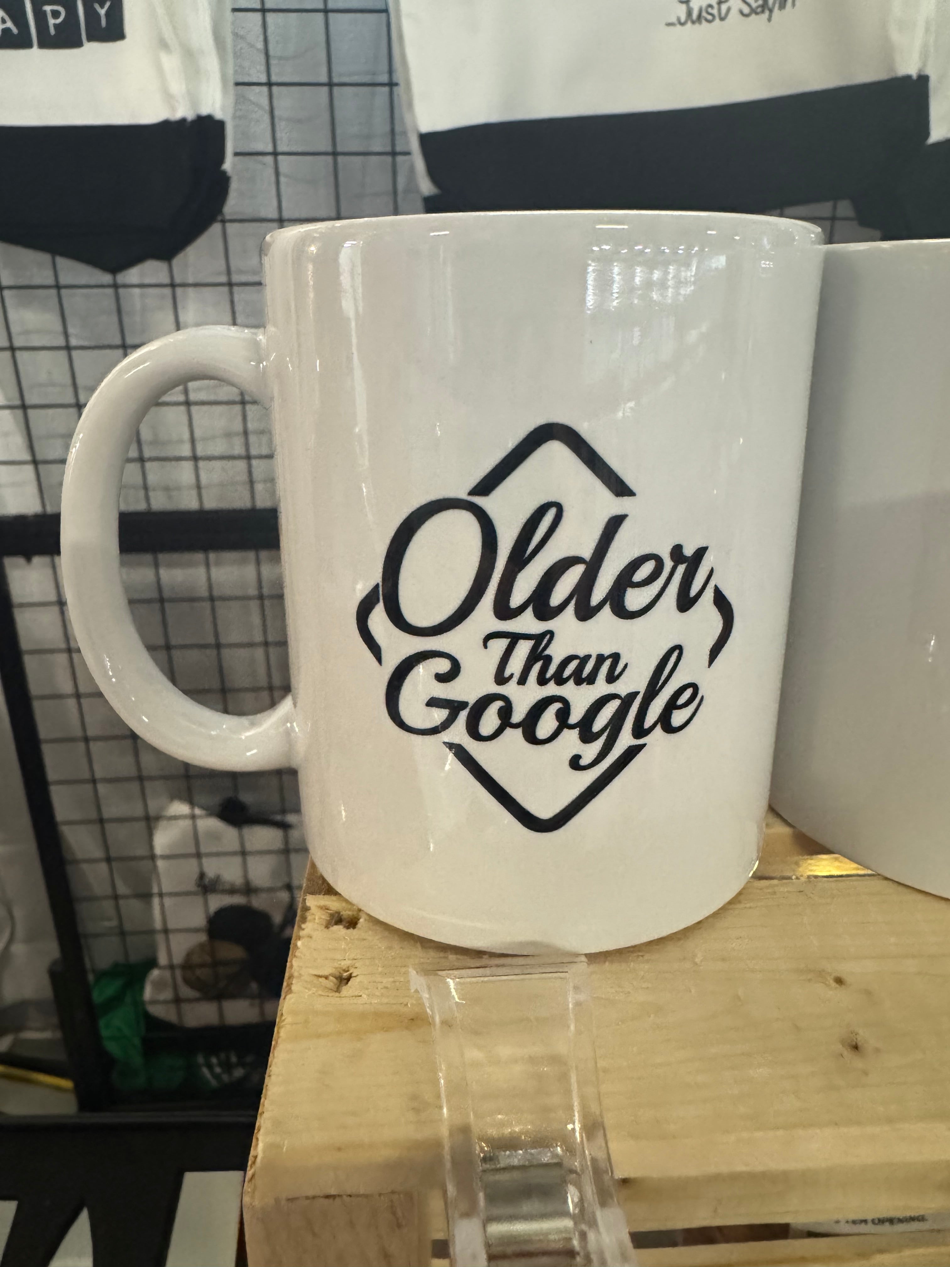 Older Than Google Mug | Vintage Birth Year Humor Coffee Cup