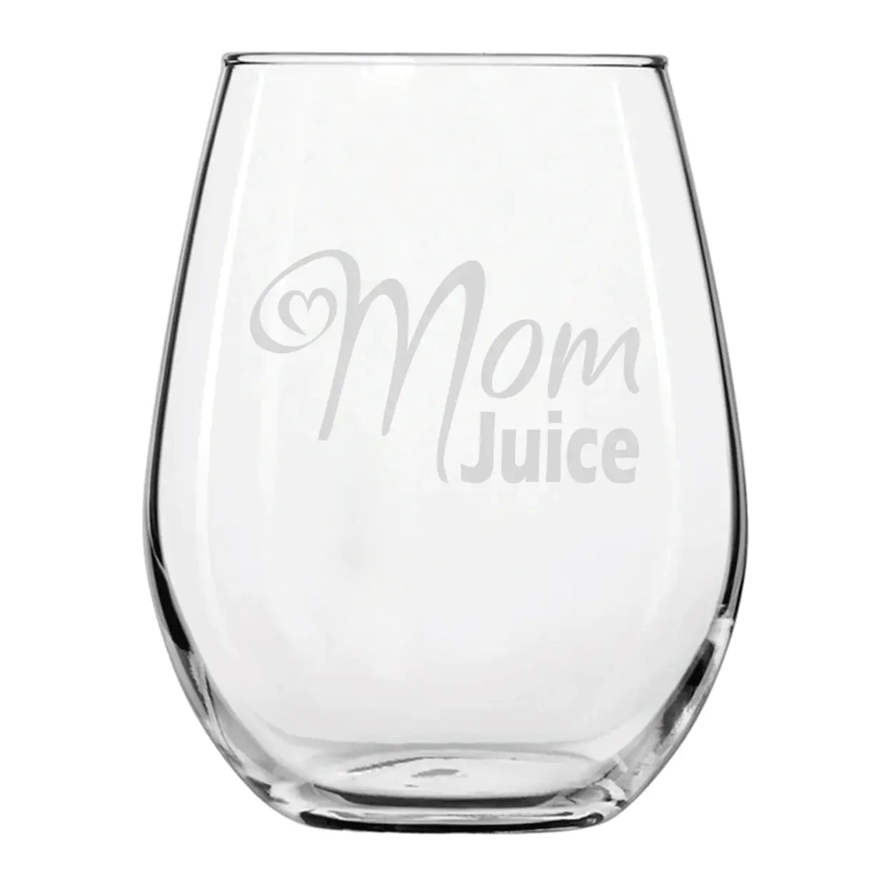 MOM JUICE Stemless Wine Glass
