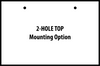 2-Holes on top for hanging, mounting option for slate business sign.