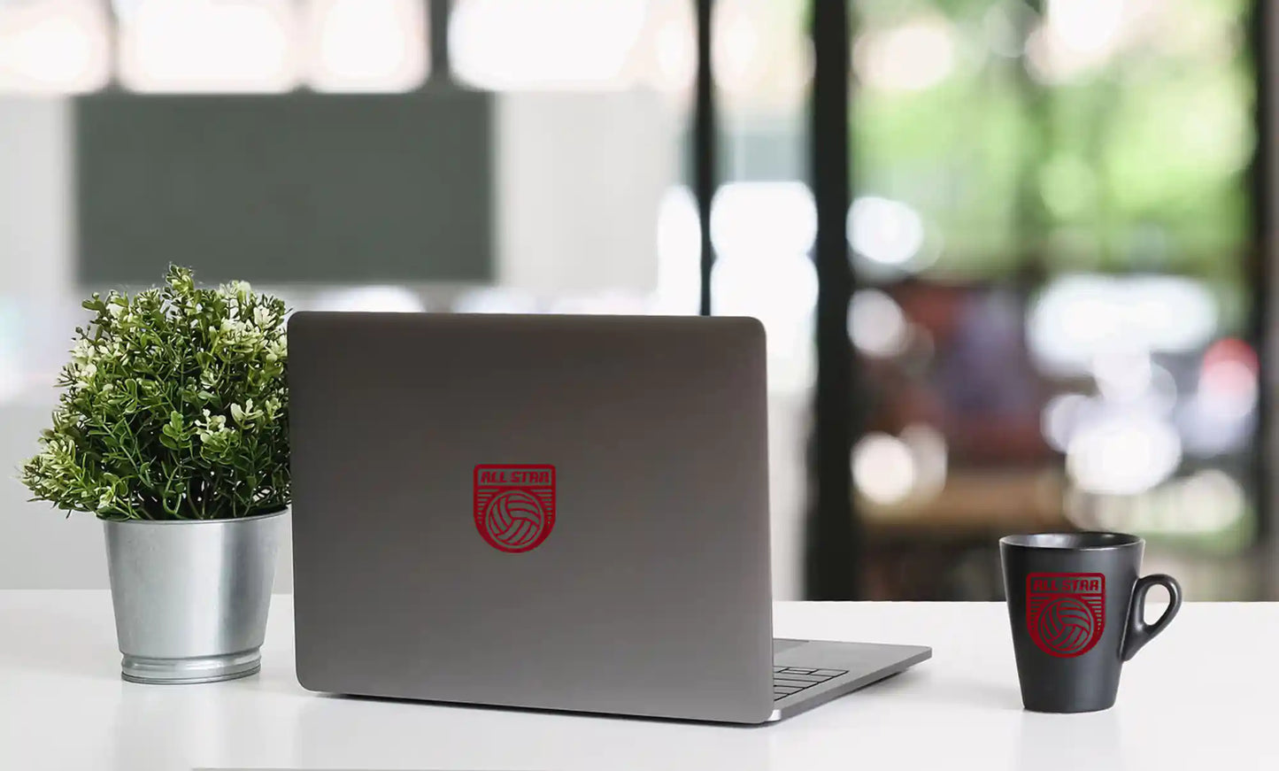 Allstar Vinyl Decal Stickers - Laptop - Red