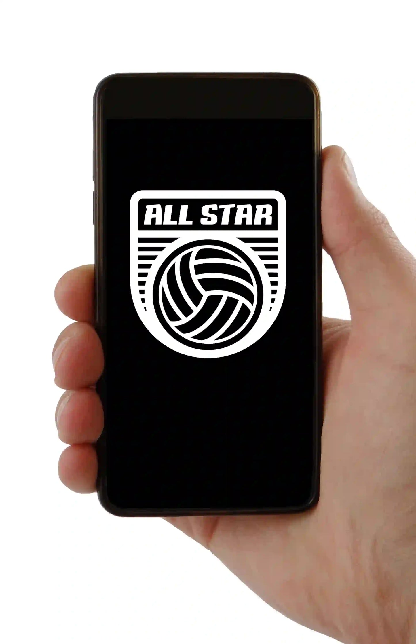Allstar Vinyl Decal Stickers - Cell Phone - White