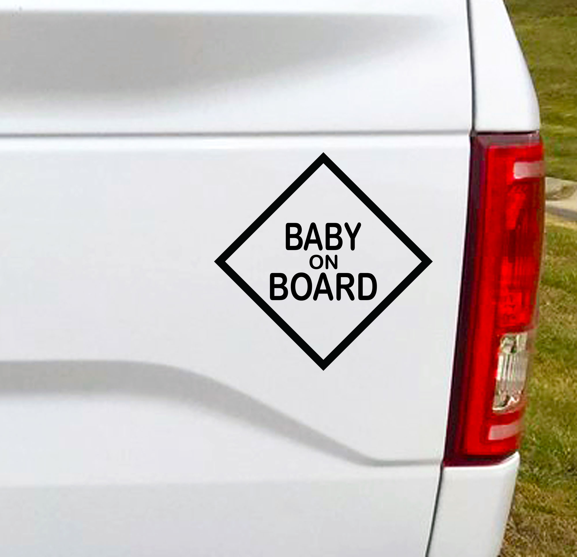 This Baby on Board car decal will inform your fellow drivers that you have precious cargo on board...and hopefully make them rethink how close they are driving behind you. 5"W x 5"H Car Decal, Car Sticker, Car Vinyl, Bumper Sticker, Vinyl Stickers, Vinyl Sticker.