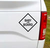 Load image into Gallery viewer, This Baby on Board car decal will inform your fellow drivers that you have precious cargo on board...and hopefully make them rethink how close they are driving behind you. 5&quot;W x 5&quot;H Car Decal, Car Sticker, Car Vinyl, Bumper Sticker, Vinyl Stickers, Vinyl Sticker.
