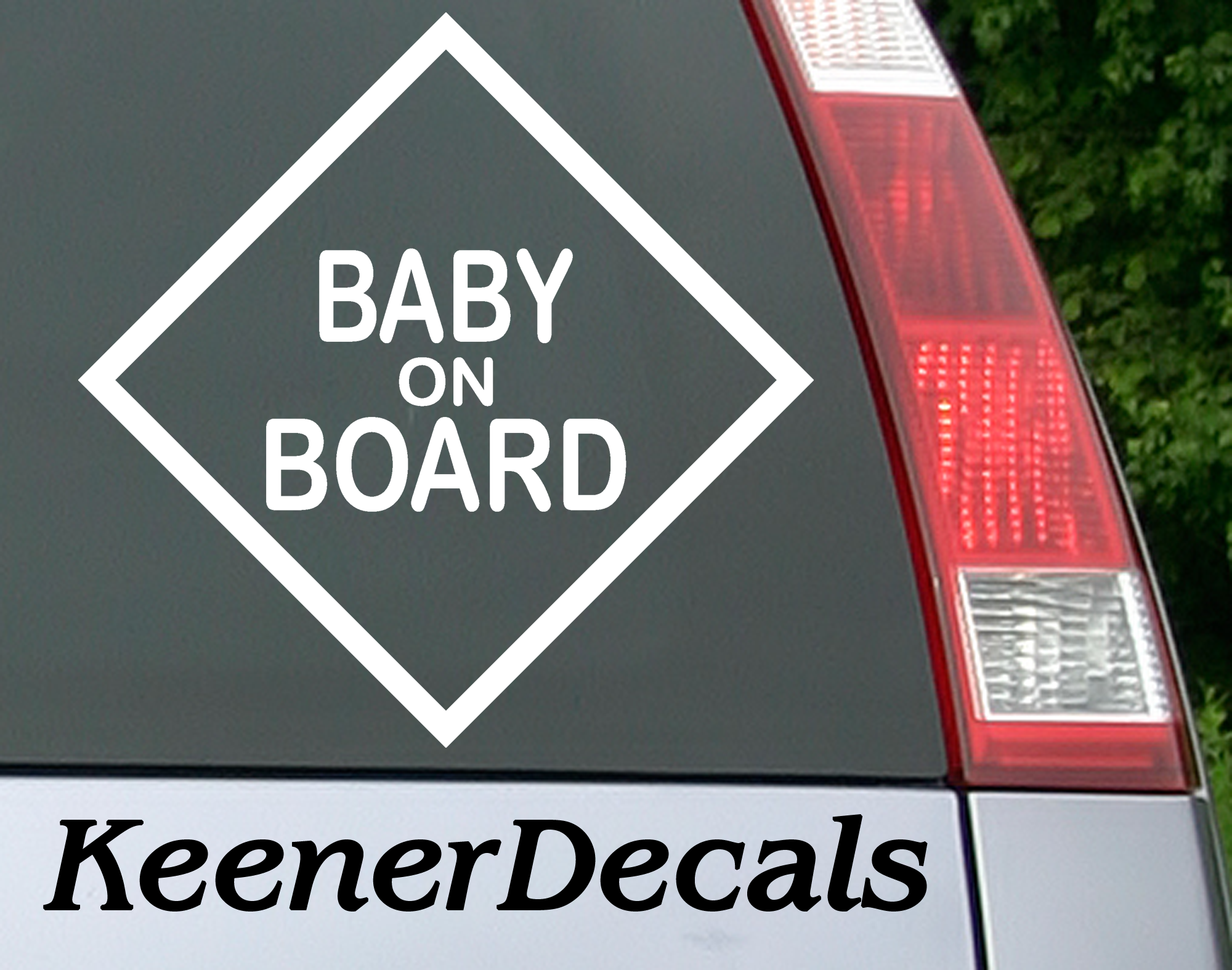This Baby on Board car decal will inform your fellow drivers that you have precious cargo on board...and hopefully make them rethink how close they are driving behind you. 5"W x 5"H Car Decal, Car Sticker, Car Vinyl, Bumper Sticker, Vinyl Stickers, Vinyl Sticker.