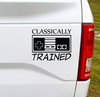Classically Trained funny car decal. Will date you to a revolutionary time when video games were making huge leaps forward...pun intended.  5