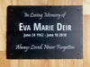 Beautifully engraved Memorial Slate Plaque Headstone is made to last. It is an interior or exterior plaque made with the highest quality exterior paint that will withstand the elements