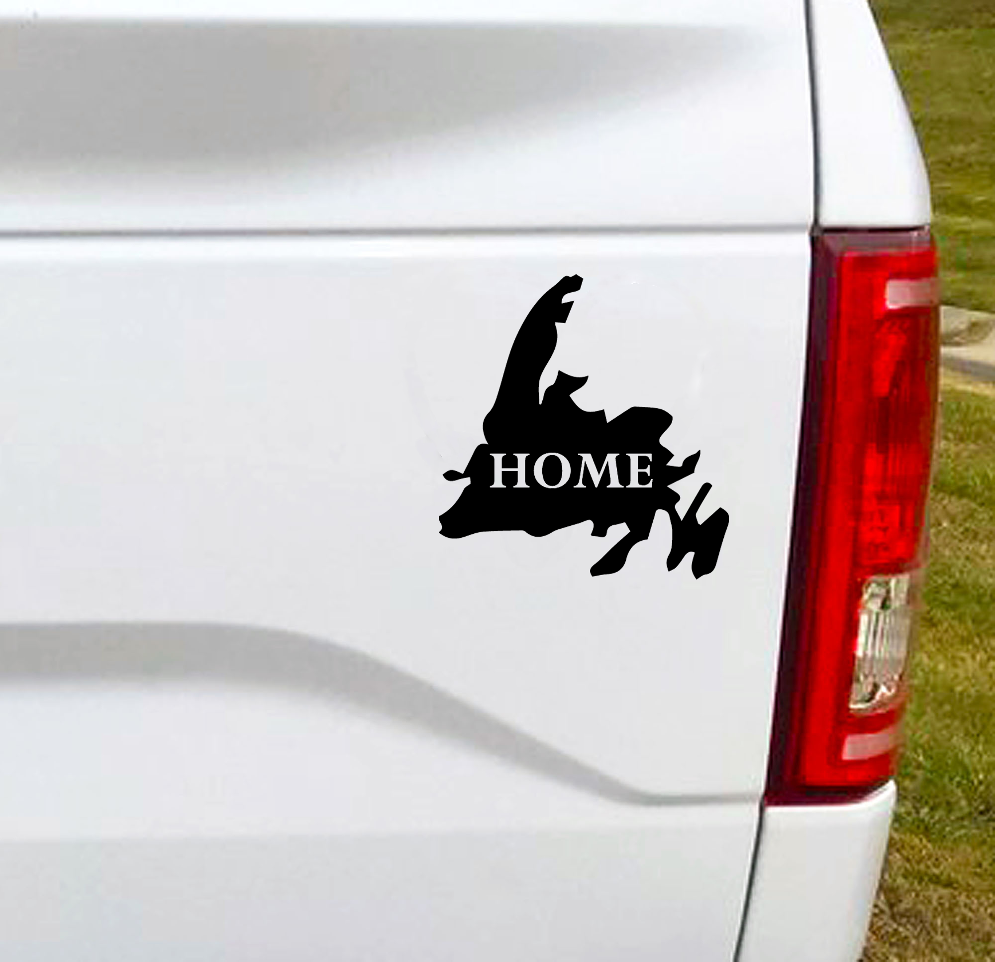 HOME - Newfoundland Vinyl Car Decal Bumper Sticker. From the Rock? You need this vinyl.  5"W x 5"H Funny Car Decal, Car Sticker, Car Vinyl, Bumper Sticker, Vinyl Stickers, Vinyl Sticker.  FREE SHIPPING FOR ALL VINYL DECALS within Canada and the US.