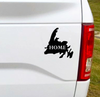 Load image into Gallery viewer, HOME - Newfoundland Vinyl Car Decal Bumper Sticker. From the Rock? You need this vinyl.  5&quot;W x 5&quot;H Funny Car Decal, Car Sticker, Car Vinyl, Bumper Sticker, Vinyl Stickers, Vinyl Sticker.  FREE SHIPPING FOR ALL VINYL DECALS within Canada and the US.