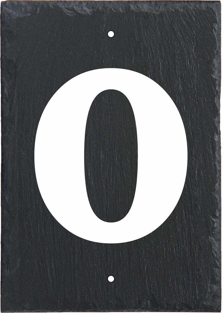 Slate Sign, Single Number.